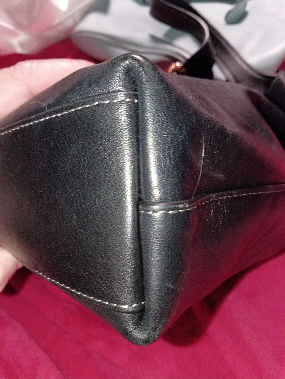 Coach Brooklyn Black Leather Shoulder Hobo with Gold Chain Detail - Picture 5 of 13